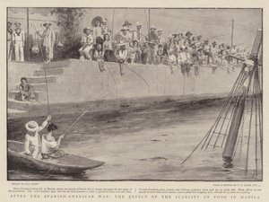 Después de la Guerra Hispanoamericana, el Efecto de la Escasez de Alimentos en Manila de Walter Stanley Paget